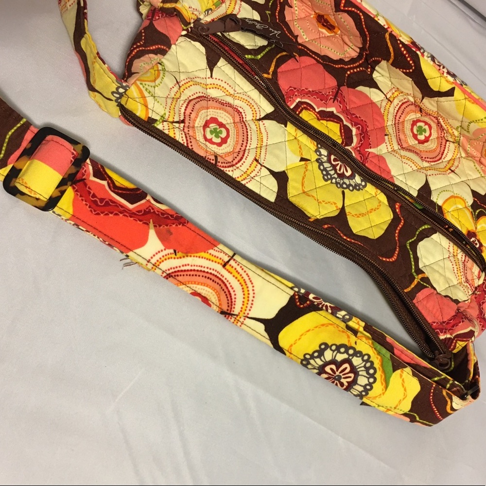 Vera Bradley Purse yellows oranges flowers - Picture 5 of 14